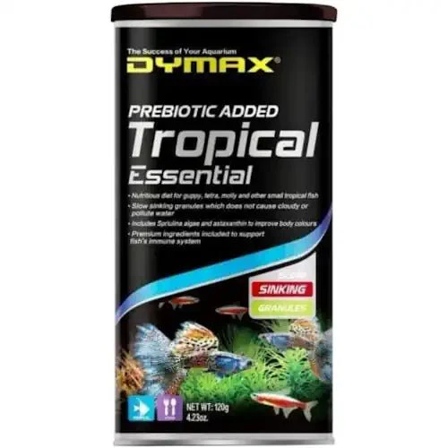 DYMAX TROPICAL ESSENTIAL 120G SINKING GRANULES